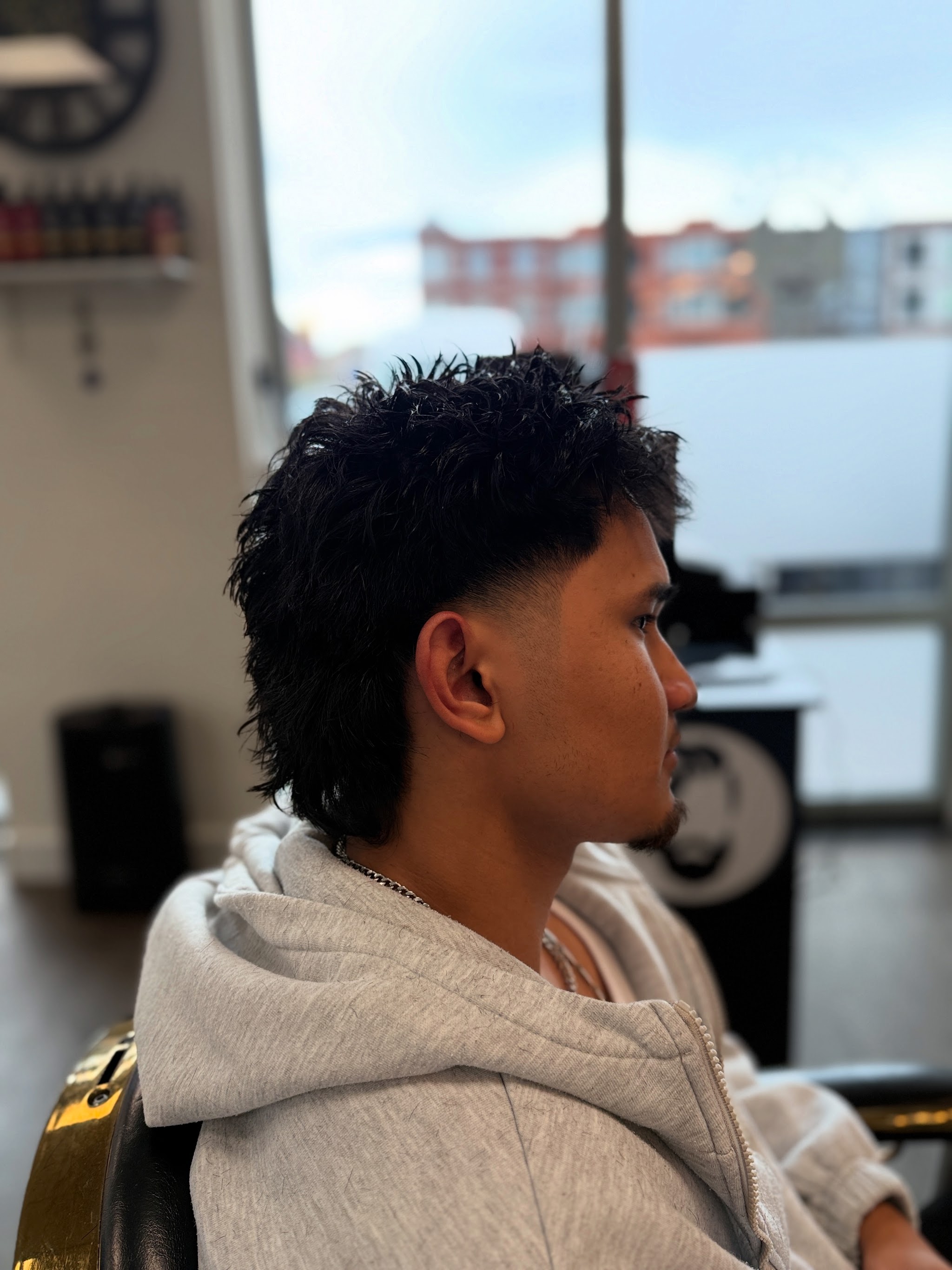 Getextureerde mullet, zijaanzicht