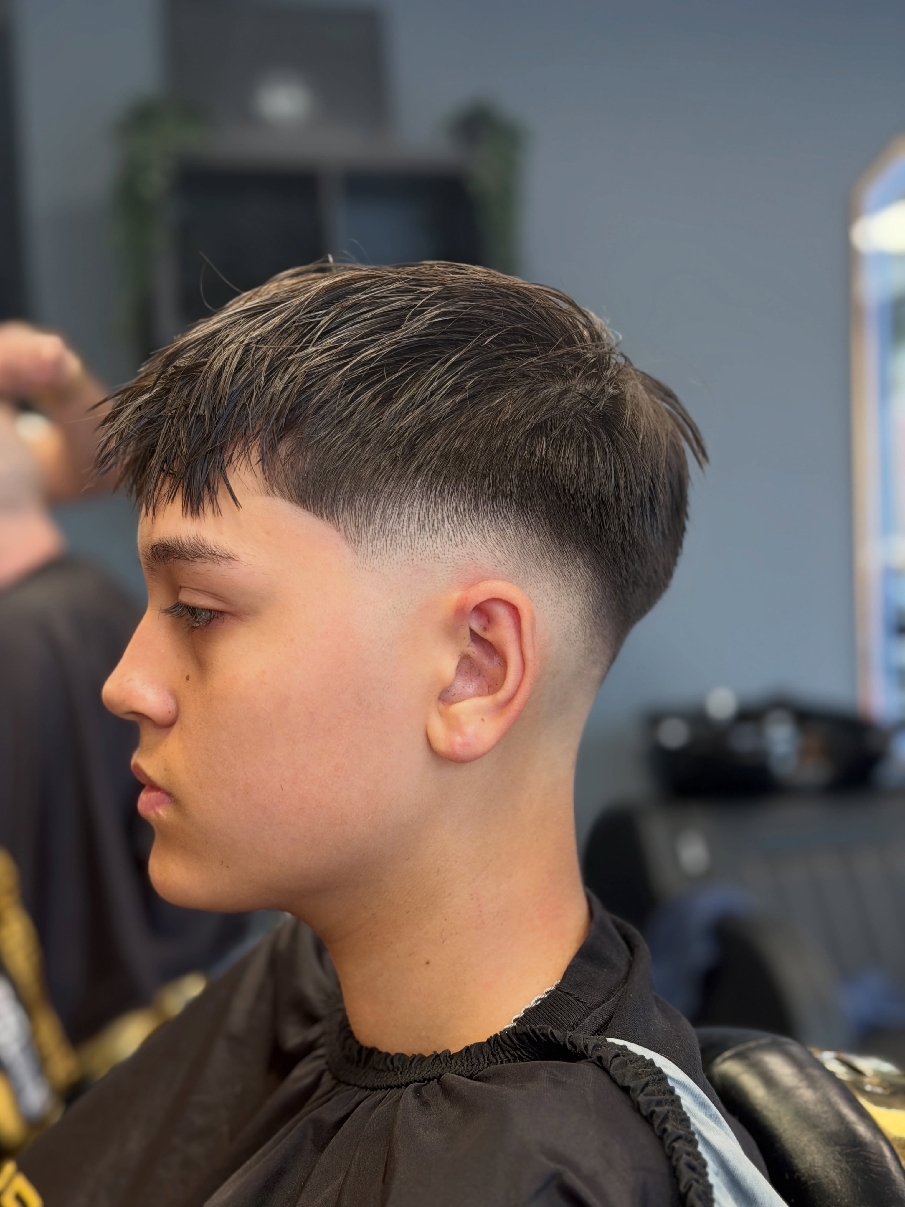 Fade met een korte, getextureerde bovenkant